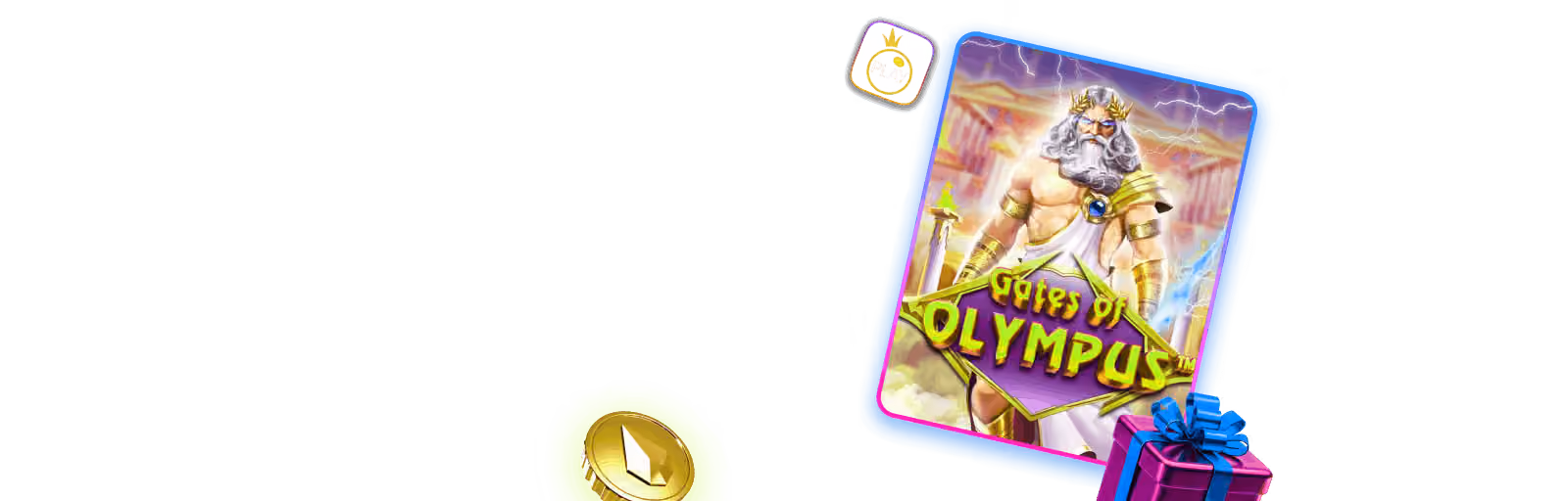 Gates of Olympus oyun kartı ve hediye kutusu