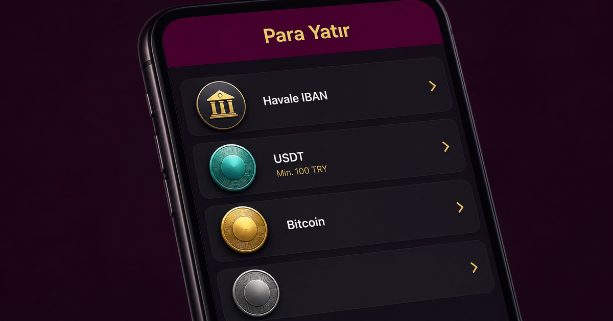 Lux Casino para yatırma ekranı